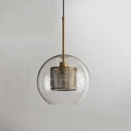 Modern, minimalista skandináv stílusú dekoráció Cafe üveggolyós egyfejű függőlámpa