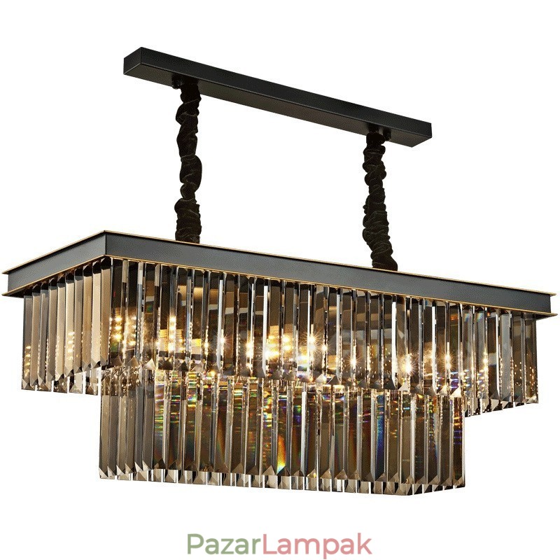 Retro Crystal Pendant Light Cafe Kiállítóterem