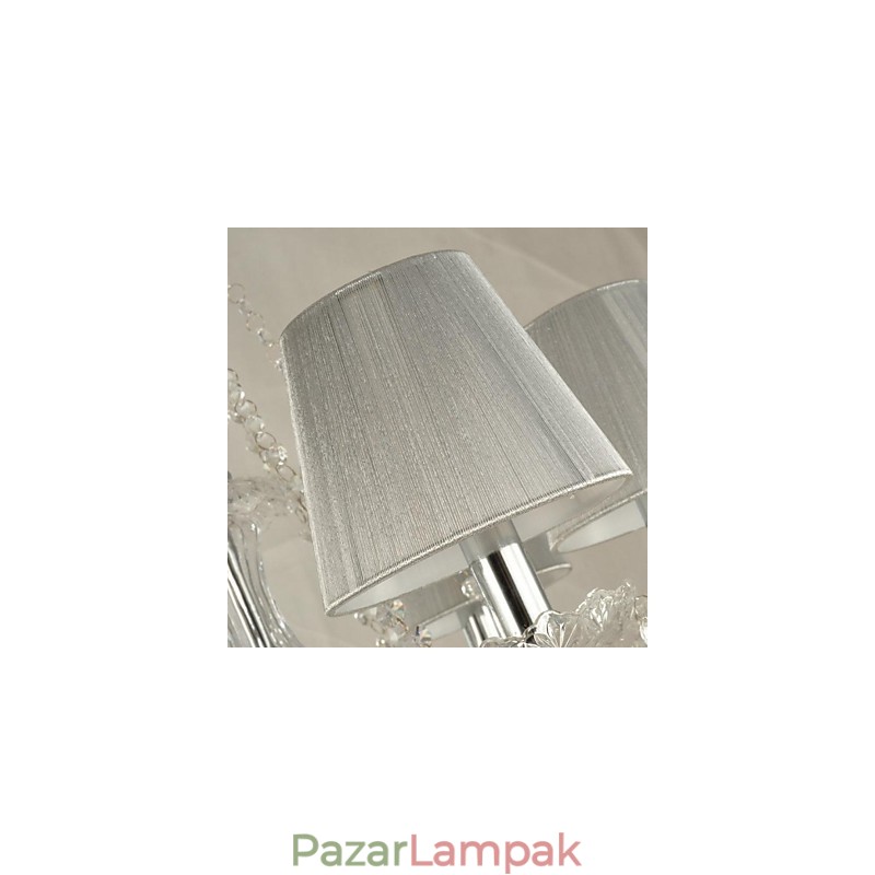 Csillár kristály luxus modern 1 szintes nappali 6 lámpával