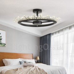 Modern, kortárs kristály mennyezeti lámpák