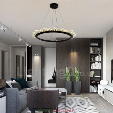 Modern gyűrű alakú kristály függőlámpa Modern gyűrű alakú kristály függőlámpa