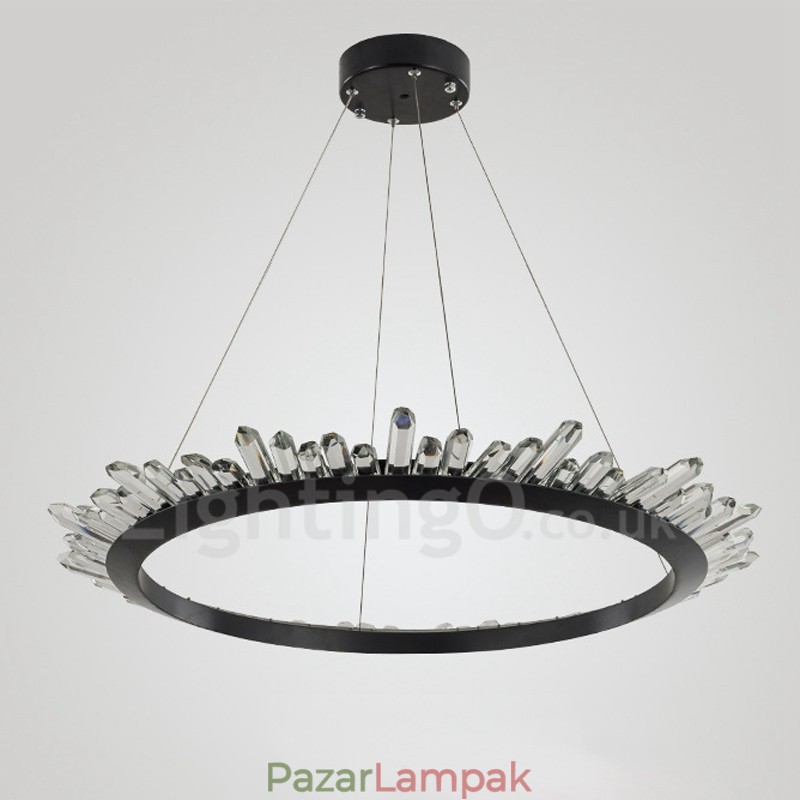 Modern gyűrű alakú kristály függőlámpa