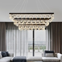 Nordic Crystal függőlámpa Négyszögletes hangulatú függőlámpa Posztmodern világítás