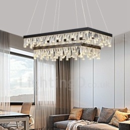 Nordic Crystal függőlámpa Négyszögletes hangulatú függőlámpa Posztmodern világítás