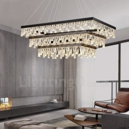 Nordic Crystal függőlámpa Négyszögletes hangulatú függőlámpa Posztmodern világítás