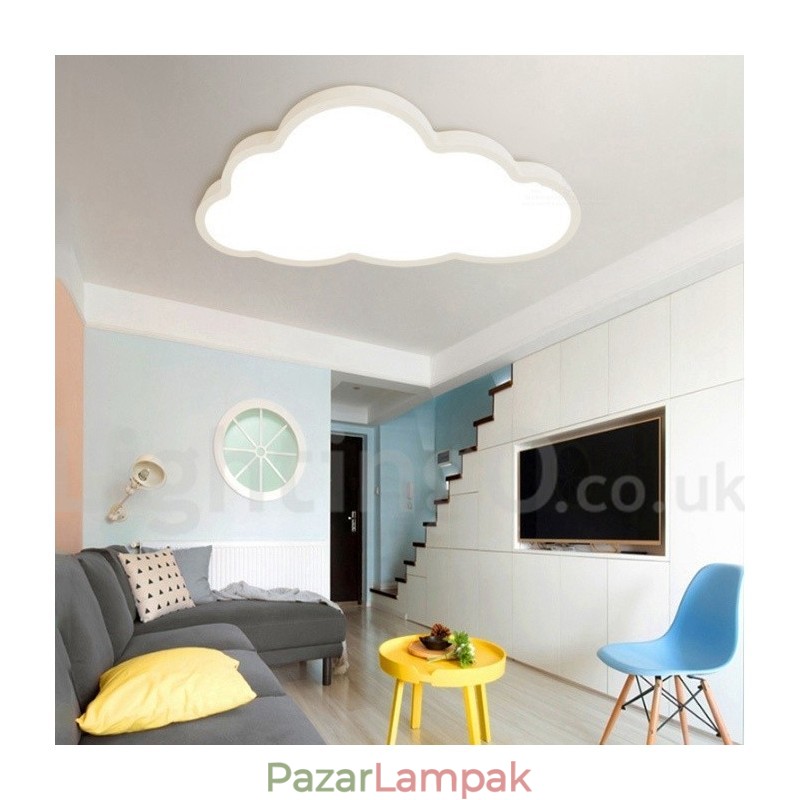 Ultra vékony felhőkkel szabályozható, modern, modern skandináv stílusú, süllyesztett mennyezeti lámpák akril ernyővel, távirányítóval fali lámpaként is használhatók
