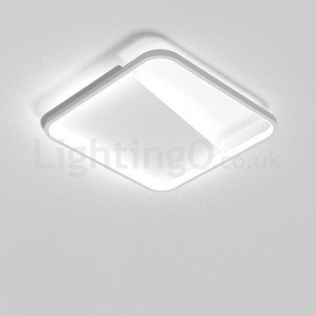 Modern, minimalista Ultra vékony, 5 cm-es alumínium négyzetes süllyesztett mennyezeti lámpák Modern, minimalista Ultra vékony, 5 cm-es alumínium négyzetes süllyesztett mennyezeti lámpák