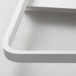 Modern, minimalista ultravékony, 5 cm-es alumínium téglalap süllyesztett mennyezeti lámpák