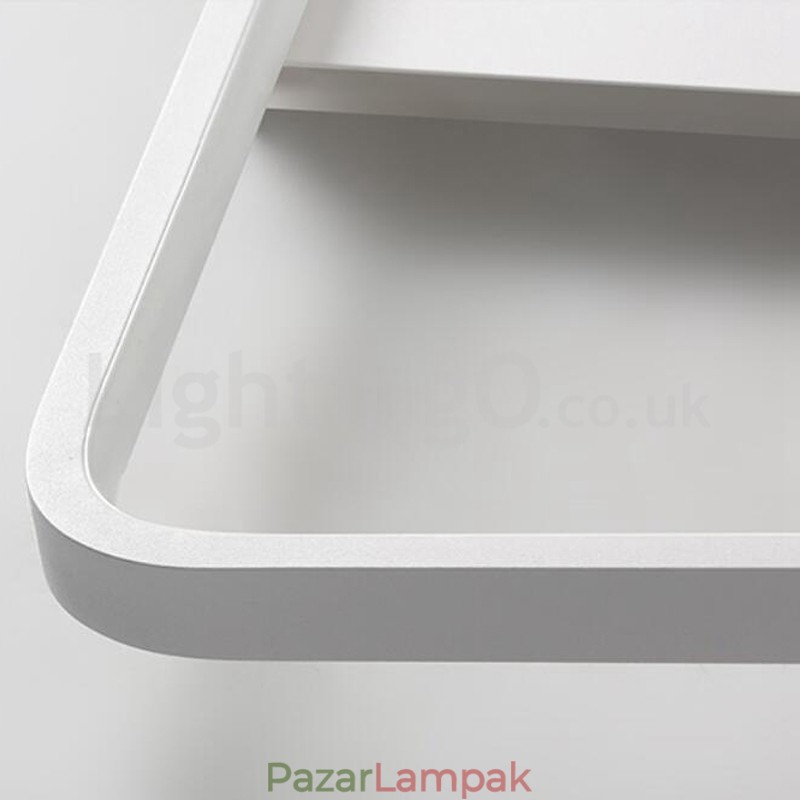 Modern, minimalista ultravékony, 5 cm-es alumínium téglalap süllyesztett mennyezeti lámpák