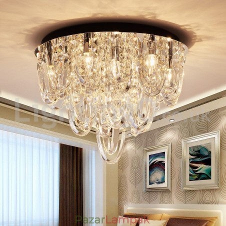 Luxus Crystal süllyesztett mennyezeti lámpa Postamodern lámpa Luxus Crystal süllyesztett mennyezeti lámpa Postamodern lámpa