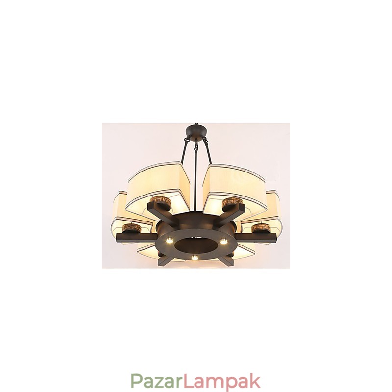 A kínai stílusú csillár vas-réz utánzatú léglámpák