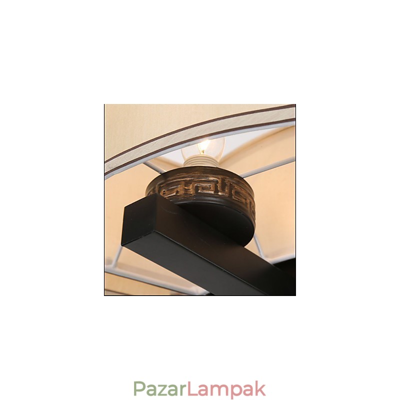 A kínai stílusú csillár vas-réz utánzatú léglámpák