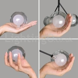 Nordic Style Magic Bean csillár kis átlátszó üveg buborékos csillár