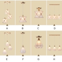Alacsony ár Modern 1 Light 3 Lights Függeszték