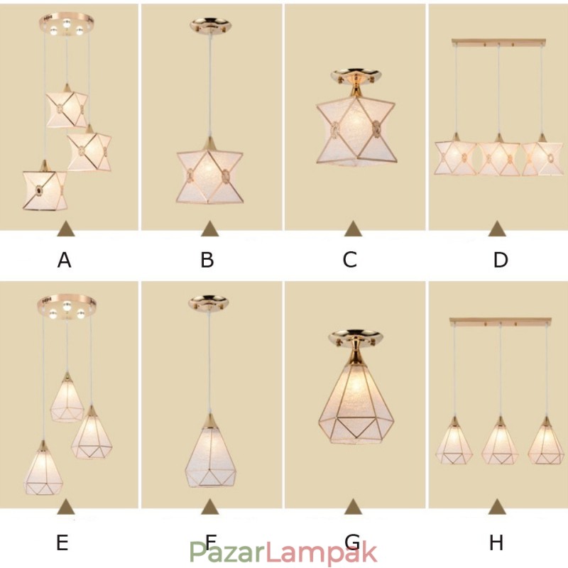 Alacsony ár Modern 1 Light 3 Lights Függeszték
