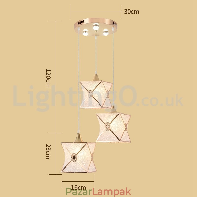 Alacsony ár Modern 1 Light 3 Lights Függeszték
