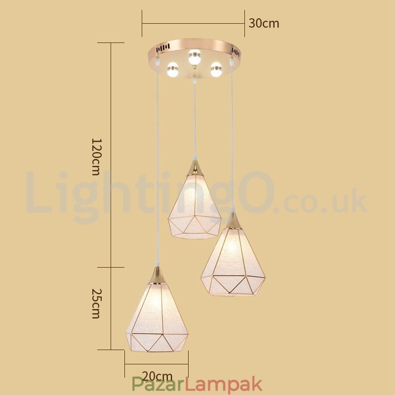 Alacsony ár Modern 1 Light 3 Lights Függeszték