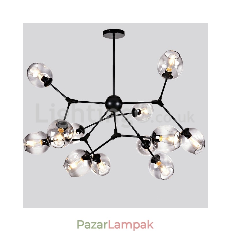 Nordic Postmodern Molecular Magic Bean Chandelier Cafe