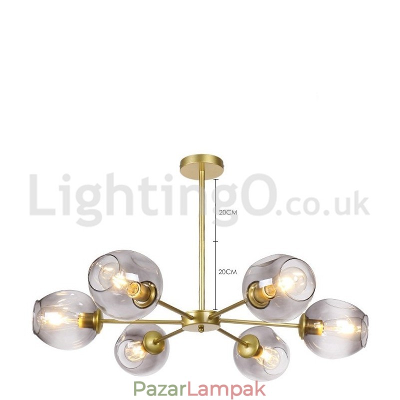 Északi posztmodern molekuláris csillár Magic Bean Chandelier Cafe