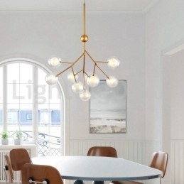 Északi posztmodern molekuláris buborékcsillár üvegcsillár