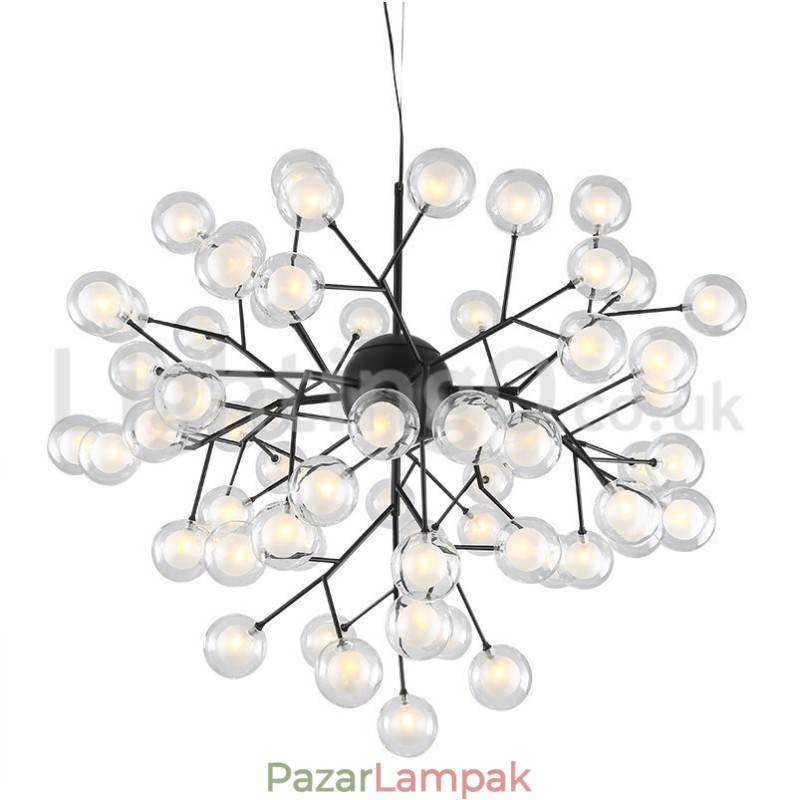 Északi posztmodern molekuláris buborékcsillár üvegcsillár