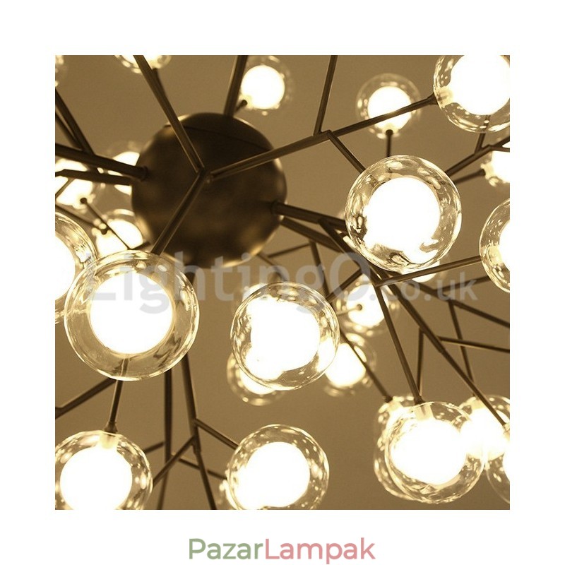 Északi posztmodern molekuláris buborékcsillár üvegcsillár