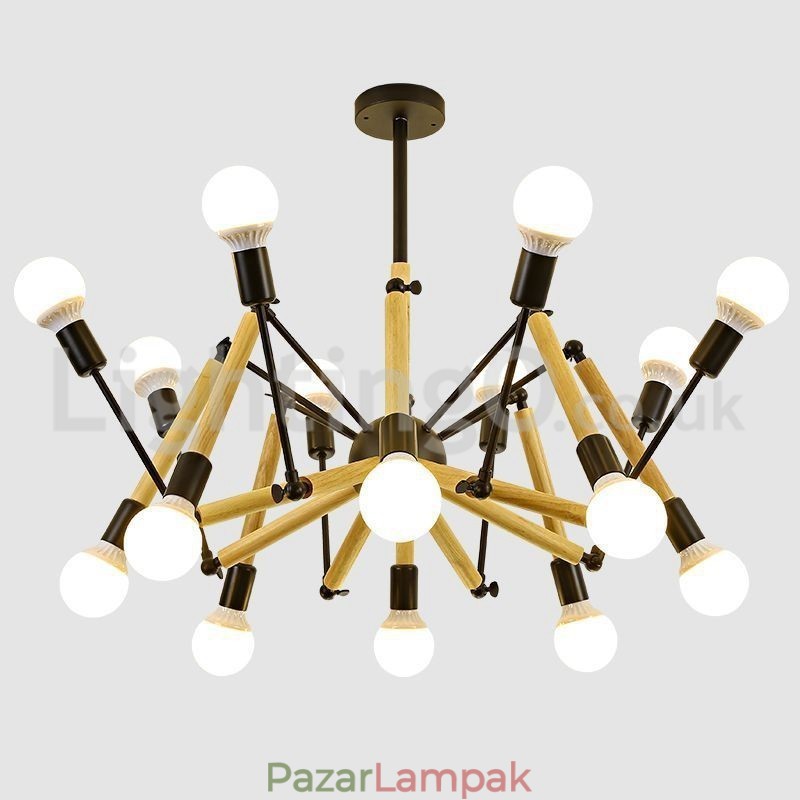 Posztmodern Spider Chandelier Ruhabolt Bolt