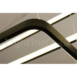 Szabályozható függőlámpa távirányítóval Modern design Három téglalap