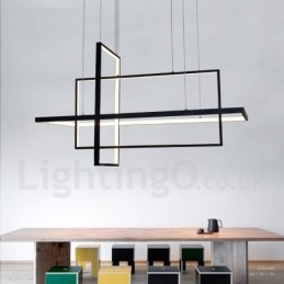 Szabályozható függőlámpa távirányítóval Modern design Három téglalap