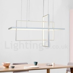 Szabályozható függőlámpa távirányítóval Modern design Három téglalap