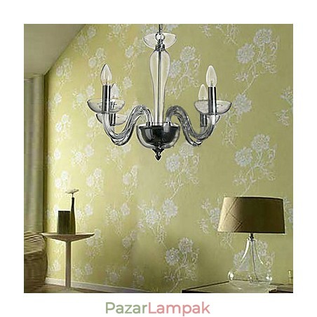 4 fénykristály függőlámpa gyertyalámpa izzójában