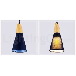 Fa Modern 1 Light 3 Lights függeszték szövet ernyővel