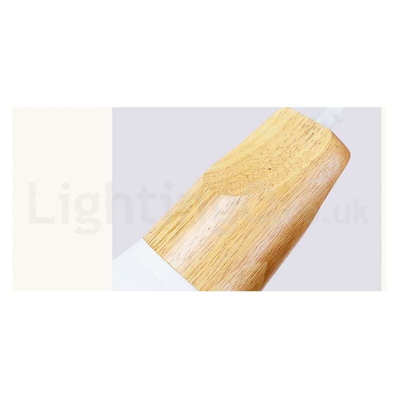 Fa Modern 1 Light 3 Lights függeszték szövet ernyővel