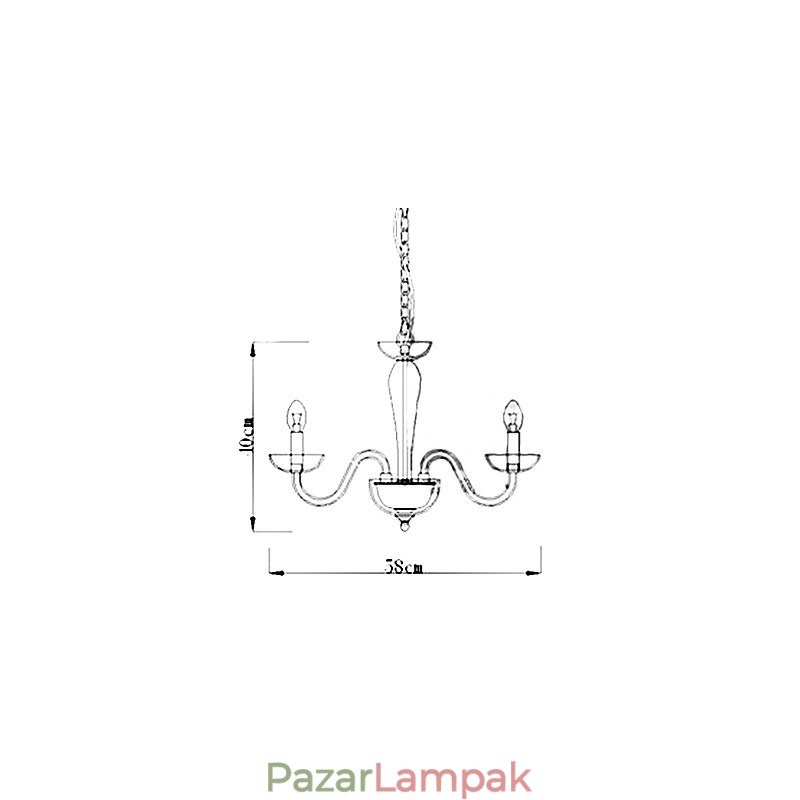 4 fénykristály függőlámpa gyertyalámpa izzójában