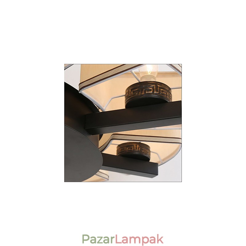A kínai stílusú csillár vas-réz utánzatú léglámpák