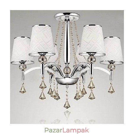 Modern modern kristály króm fém csillár Modern modern kristály króm fém csillár