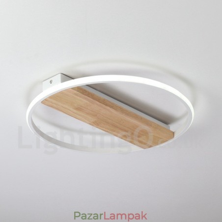 Szabályozható fehér kerek fa mennyezeti lámpa ultravékony mennyezeti lámpa fali lámpaként is használható Szabályozható fehér kerek fa mennyezeti lámpa ultravékony mennyezeti lámpa fali lámpaként is használható