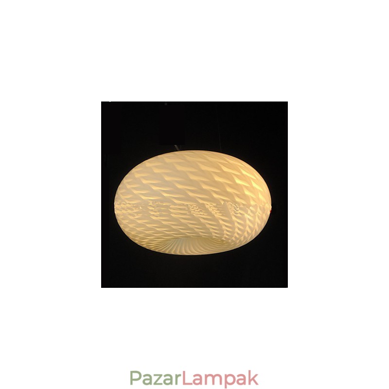 Modern, minimalista faragott tejfehér csillár lámpa