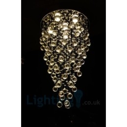 6 Light Modern K9 Crystal kerek süllyesztett mennyezeti lámpa