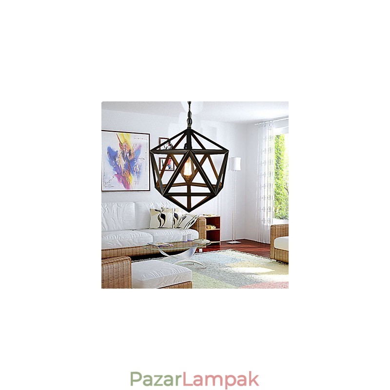 Rusztikus Lodge Vintage fém csillár