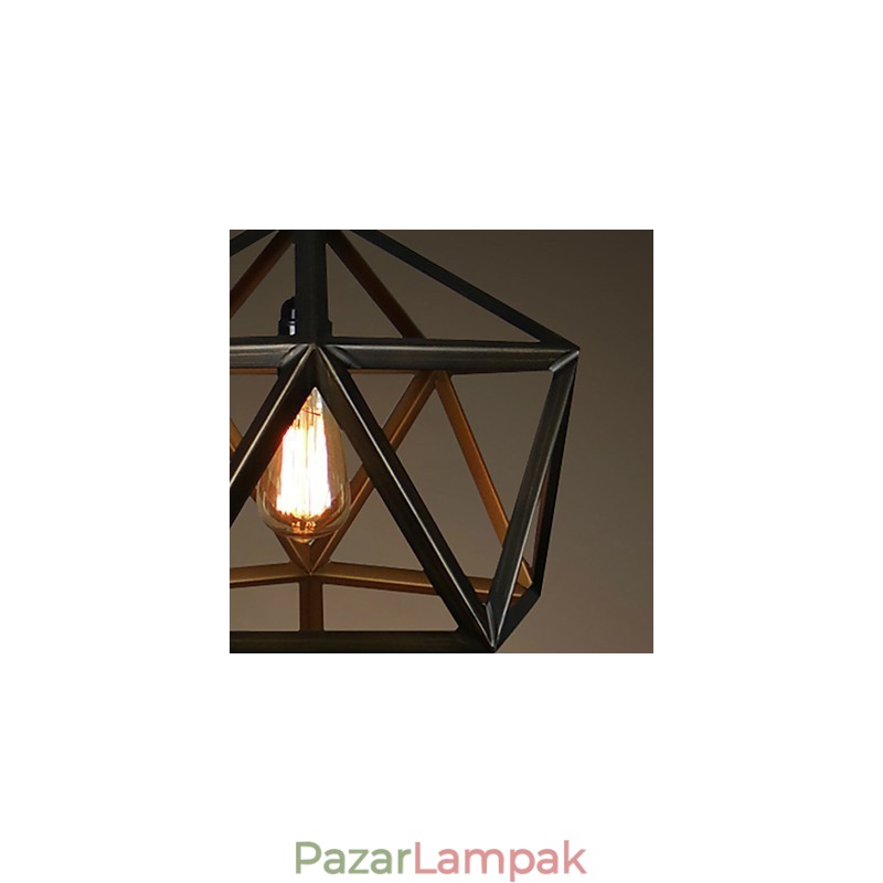 Rusztikus Lodge Vintage fém csillár