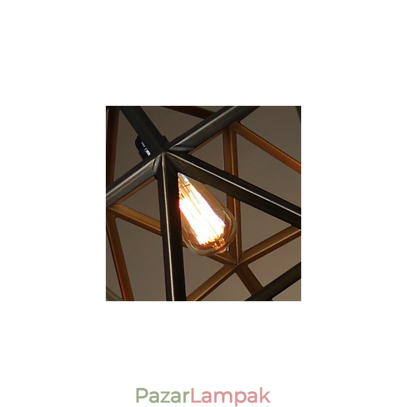 Rusztikus Lodge Vintage fém csillár