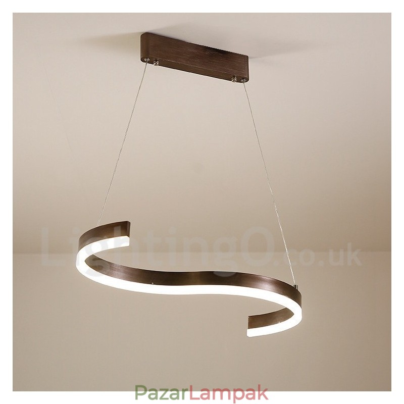 Fényszabályozható lineáris függőlámpa távirányítóval Modern design