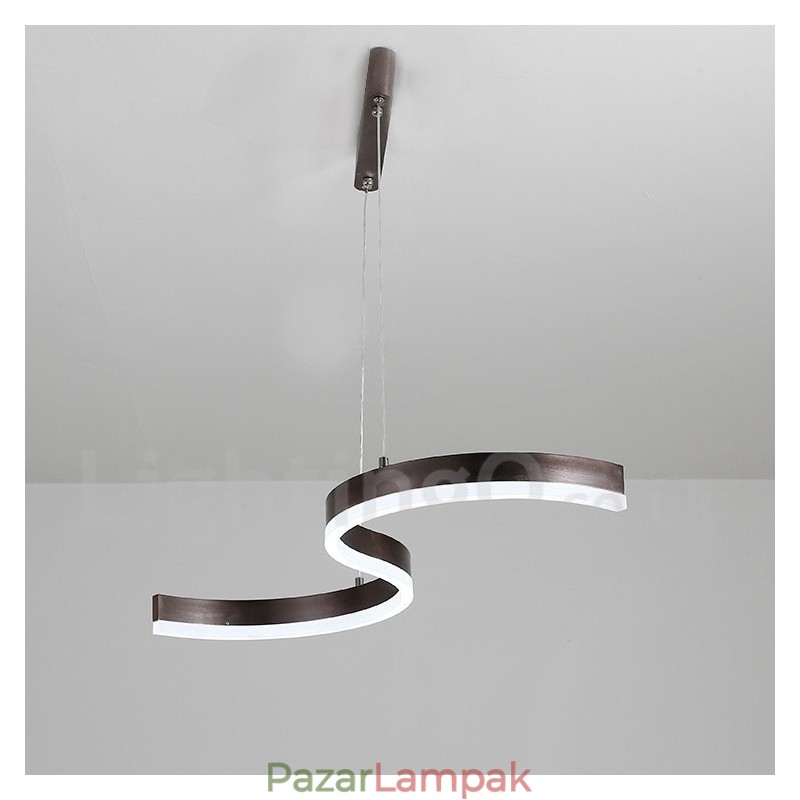 Fényszabályozható lineáris függőlámpa távirányítóval Modern design