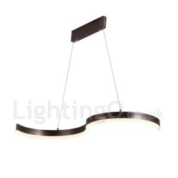 Fényszabályozható lineáris függőlámpa távirányítóval Modern design
