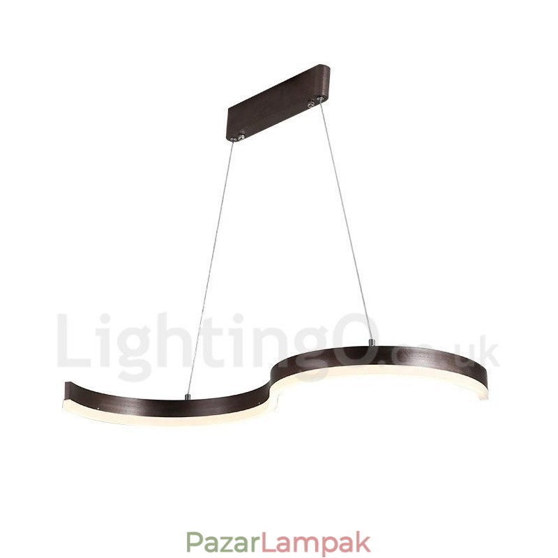 Fényszabályozható lineáris függőlámpa távirányítóval Modern design