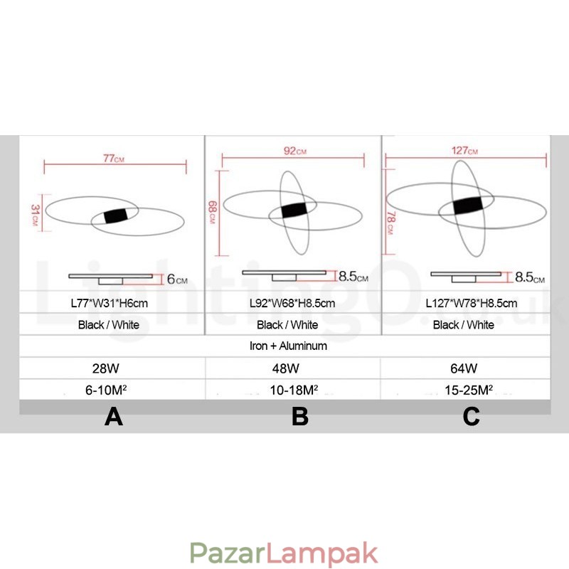 Szabályozható ovális modern kortárs alumínium mennyezeti lámpa süllyesztett lámpa nappali hálószobához fali lámpaként is használható