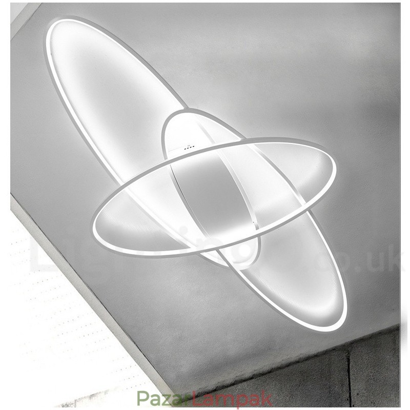 Szabályozható ovális modern kortárs alumínium mennyezeti lámpa süllyesztett lámpa nappali hálószobához fali lámpaként is használható