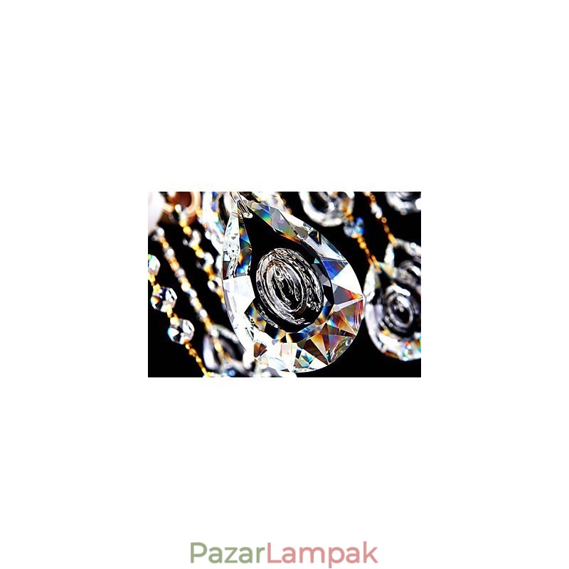 Jade Crystal függőlámpa Gyertya stílusú csillár
