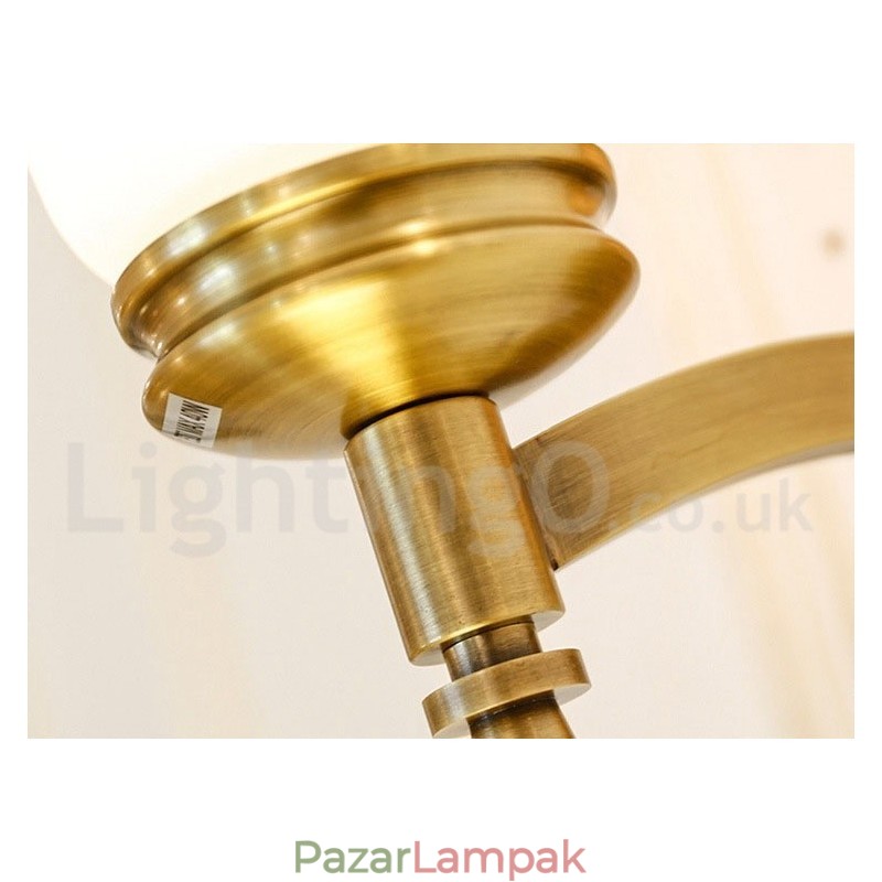 Tiszta sárgaréz luxus rusztikus retro vintage sárgaréz függő gyertyacsillár üveg ernyőkkel